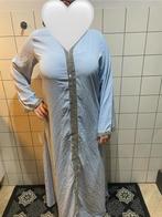 Blauwe abaya met zilver - Maat S t/m XL, Ophalen of Verzenden, Zo goed als nieuw, Maat 46/48 (XL) of groter, Blauw