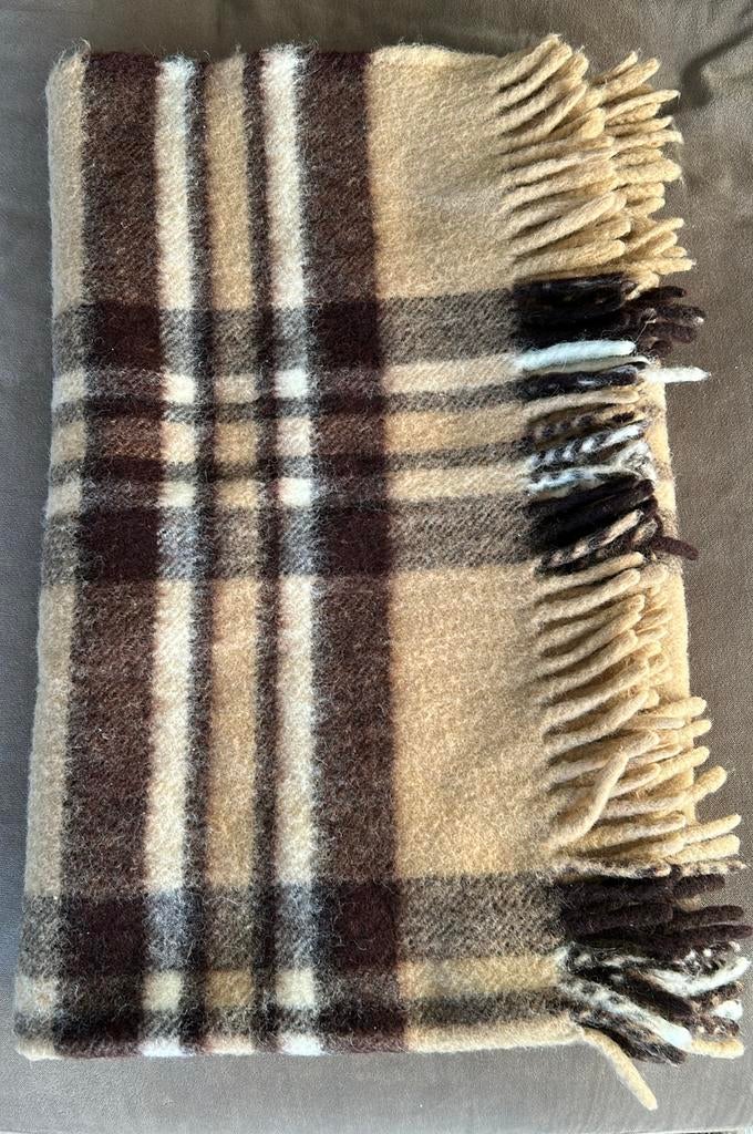 Wollen deken zuiver scheerwol, Ophalen of Verzenden, Zo goed als nieuw, Eenpersoons, Deken of Dekbed