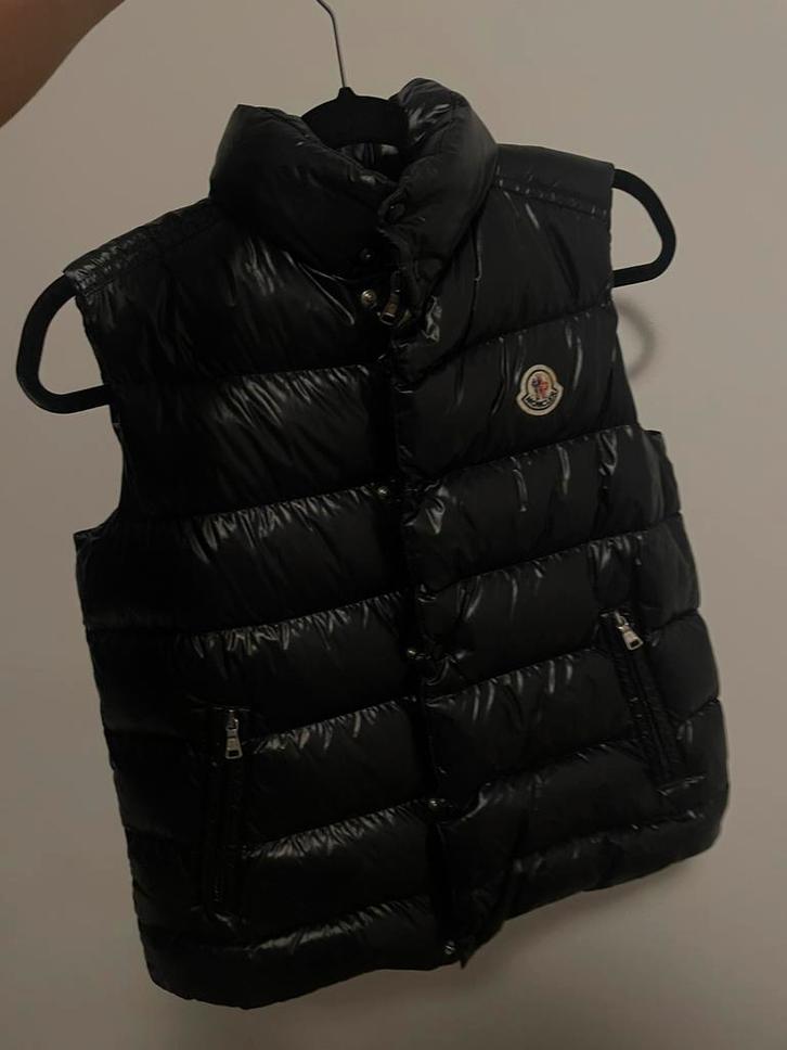 Moncler bodywarmer, Kleding | Heren, Bodywarmers, Zo goed als nieuw, Overige maten, Zwart, Ophalen of Verzenden