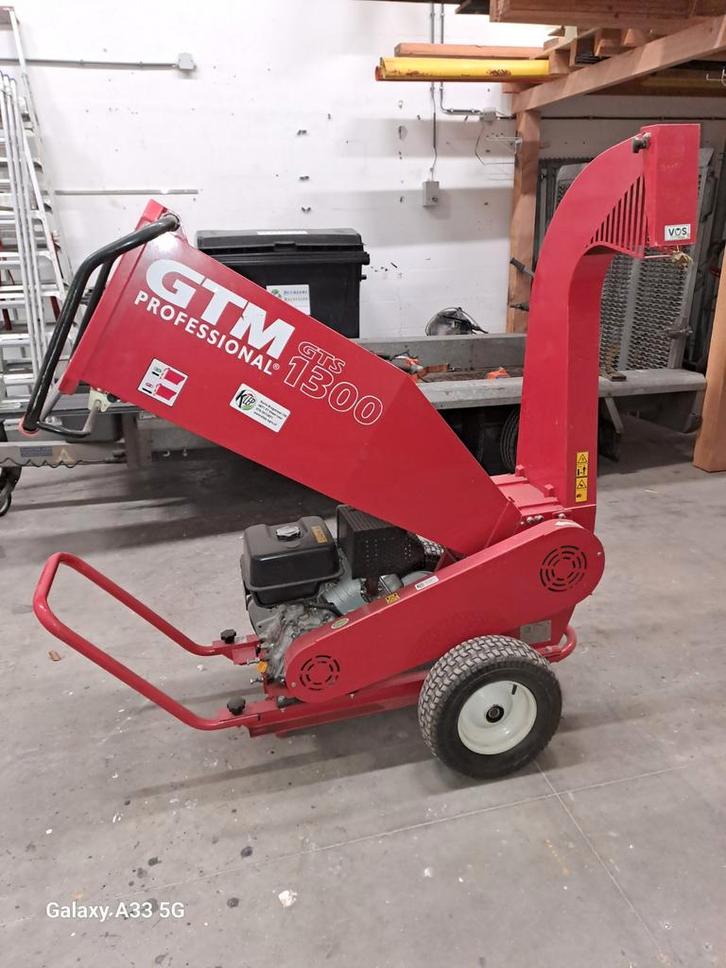 GTM 1300 Versnipperaar - Krachtige Houtversnipperaar, Tuin en Terras, Hakselaars, Gebruikt, Benzine, Ophalen of Verzenden