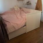 IKEA hemnes bedbank wit 80x200cm, Huis en Inrichting, Slaapkamer | Bedden, Ophalen, Wit, Tweepersoons, Zo goed als nieuw