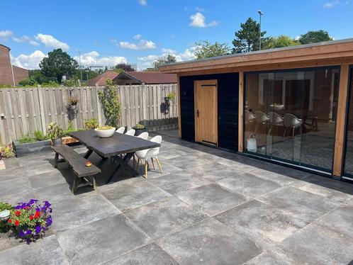 Restpartij GeoCeramica 100x100x4 Boulevard Ebano, Tuin en Terras, Tegels en Klinkers, Nieuw, Terrastegels, Keramiek, 10 m² of meer