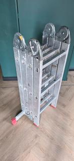 Opvouwbare Aluminium Ladder, Doe-het-zelf en Verbouw, Ladders en Trappen, Ophalen