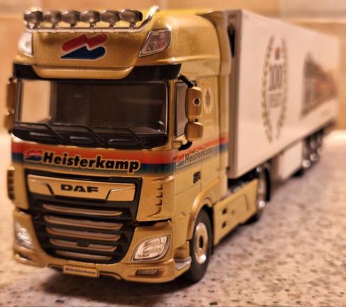 DAF XF106 trekker met koeltrailer "Heisterkamp - Oldenzaal", Hobby en Vrije tijd, Modelauto's | 1:50, Nieuw, Bus of Vrachtwagen