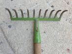 Hark Tuinhark Metaal 10 Tanden - Houten Steel 174 cm, Ophalen, Zo goed als nieuw, Hark