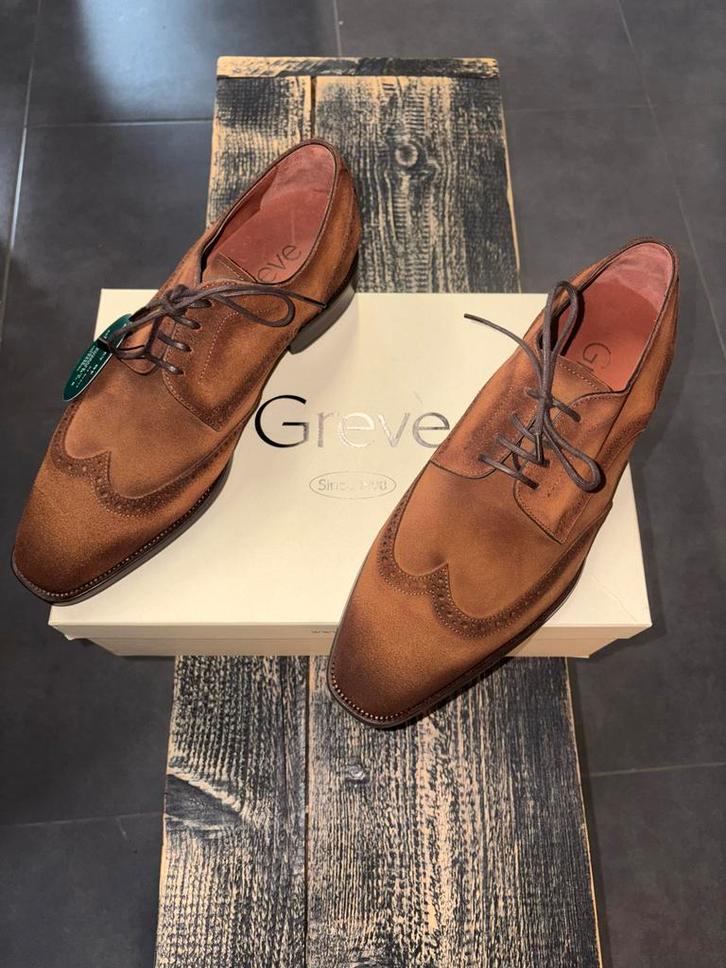 Greve Suède Stappers Maat 8 - Uniek Paar!, Kleding | Heren, Schoenen, Nieuw, Veterschoenen, Bruin, Ophalen of Verzenden