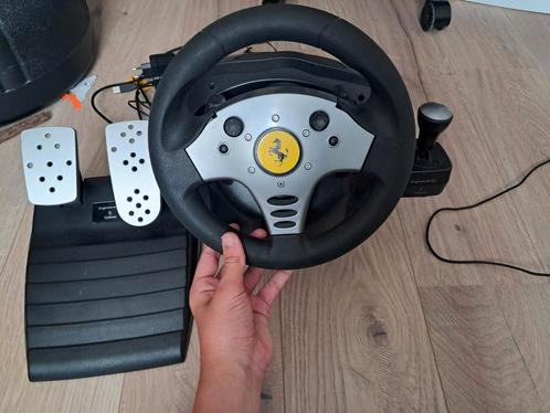 Ferrari Racestuur met Force Feedback, Spelcomputers en Games, Spelcomputers | Xbox | Accessoires, Gebruikt, Xbox Original, Stuurtje of Sportattribuut