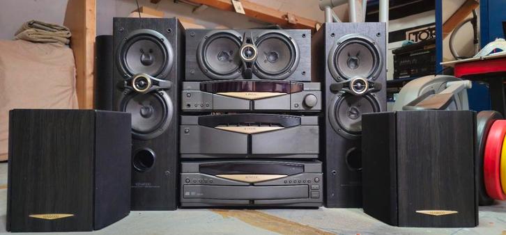 Kenwood Stereo Toren - Complete Set, Audio, Tv en Foto, Stereo-sets, Gebruikt, Cd-speler, Tuner of Radio, Speakers, Overige merken