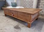 Salontafel Sober Oud Teak, Ophalen, 50 tot 100 cm, Zo goed als nieuw, 150 tot 200 cm