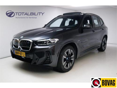 BMW iX3 M-Sport Shadowline 80 kWh 286 PK | Pano | Leer | Ele, Auto's, BMW, Bedrijf, Te koop, iX3, 360° camera, ABS, Adaptive Cruise Control