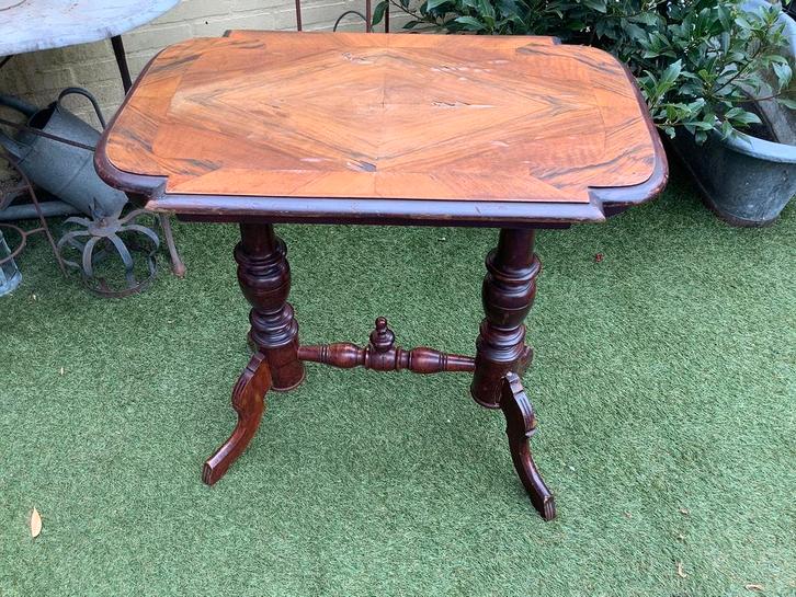 Antieke bijzet-/karaffentafel Koning Willem III opknapper, Antiek en Kunst, Antiek | Meubels | Tafels, Ophalen