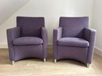 2 Leolux Dolcinea fauteuils paars gemêleerde stoffering, Huis en Inrichting, Ophalen, 75 tot 100 cm, Zo goed als nieuw, Leolux