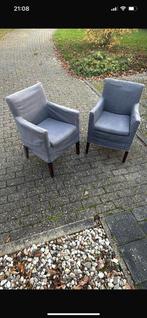 2 grijze stoelen, Ophalen of Verzenden, Zo goed als nieuw, Grijs, Twee