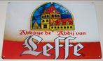 LEFFE BIER : Metalen Bord Leffe Abdijbier - Abbaye de Leffe, Verzenden, Nieuw, Reclamebord, Plaat of Schild, Leffe