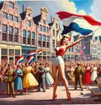 1945 Bevrijding NL Limited Edition pin up Litho in lijst, Verzenden, Foto of Poster