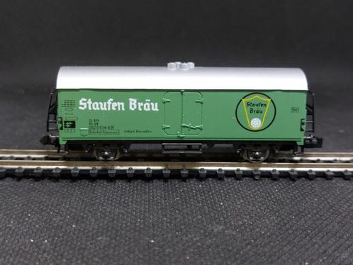 Rivarossi 9313 - koel-/bierwagen 'Staufen Bräu' (14429), Hobby en Vrije tijd, Modeltreinen | N-Spoor, Gebruikt, Wagon, Gelijkstroom