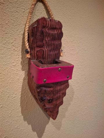 Vintage Houten Wandhouder gang klomp voor borstel  beschikbaar voor biedingen