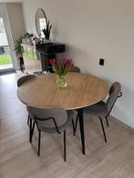 Eettafel, Huis en Inrichting, Tafels | Eettafels, Ophalen, Rond, Zo goed als nieuw, Vijf personen of meer
