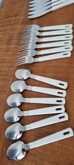 * 6 pers. * MEPAL ROSTI wit bestek bestekset buitenbestek, Caravans en Kamperen, Ophalen of Verzenden, Zo goed als nieuw