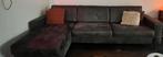 Donker grijze loungebank, Ophalen, Zo goed als nieuw, Leer