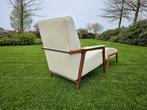 Harvink Splinter design fauteuil + Hocker, Ophalen of Verzenden, 75 tot 100 cm, Zo goed als nieuw