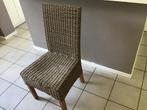 Te koop 4 in goede staat verkerende eetkamer stoelen., Gebruikt, Bruin, Riet of Rotan, Ophalen of Verzenden