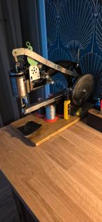 Complete set voor leerbewerking, leernaaimachine, Hobby en Vrije tijd, Knutselen, Ophalen, Zo goed als nieuw, Gereedschap of Toebehoren