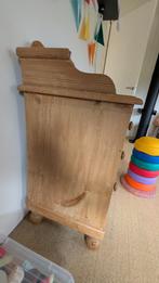 antieke commode, geloogd grenen, Ophalen, Gebruikt, 50 tot 70 cm, 100 cm of meer