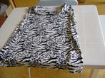 damens shirt xl zwart wit, Kleding | Dames, Zwart, Maat 46/48 (XL) of groter, Ophalen of Verzenden, Zo goed als nieuw