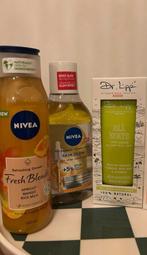 Set nivea/ dr. lipp/ verzorging 3 producten, Ophalen of Verzenden, Nieuw, Bad & Douche