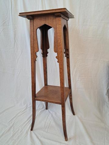 Art Deco plantentafel eikenhout ca. 1925 beschikbaar voor biedingen