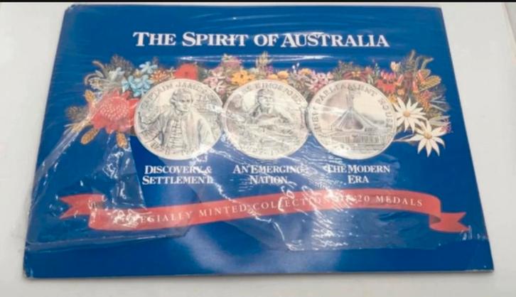 "The Spirit of Australia herdenkings munten set, Postzegels en Munten, Munten | Oceanië, Ophalen of Verzenden