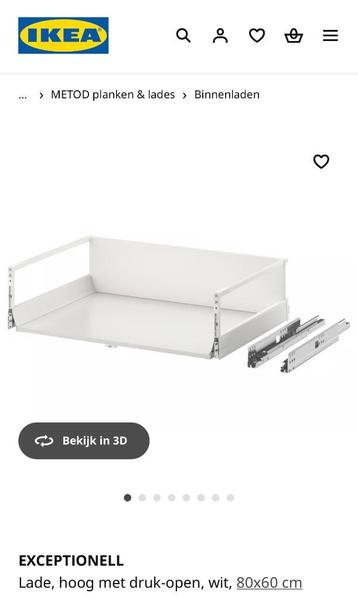 Gezocht: IKEA Exceptionell keuken lade 80 x 60 - afbeelding 1