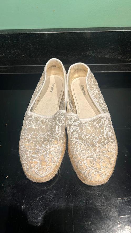 Laatste kans! Graceland schoenen wit kant mt 41, Kleding | Dames, Schoenen, Zo goed als nieuw, Wit, Ophalen of Verzenden