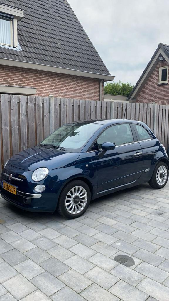 Fiat 500 0.9 Twinair C 2013 Blauw, Auto's, Fiat, Particulier, Benzine, A, Hatchback, Handgeschakeld, Origineel Nederlands, Blauw