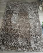 Hoogpolig vloerkleed- bruin/crèmekleurig - zware kwaliteit, Ophalen, Gebruikt, Bruin, 150 tot 200 cm