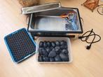 HOT STONES MASSAGESET INCL. OPWARMBAK, Sport en Fitness, Massageproducten, Nieuw, Hotstone, Ophalen