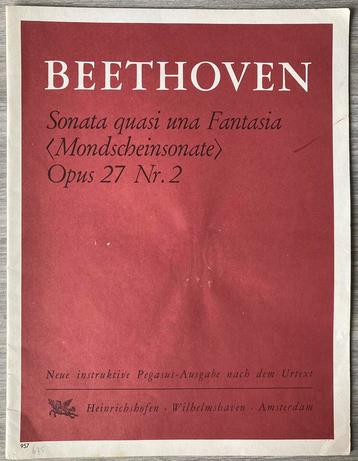 BEETHOVEN Sonata quasi una Fantasia (Mondscheinsonate) Op27 beschikbaar voor biedingen
