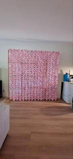 Flowerwall roze 2x2 meter te huur voor €75, Ophalen, Zo goed als nieuw, Geboorte of Huwelijk