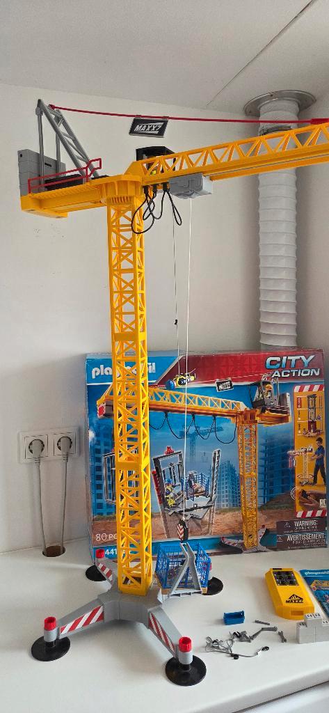 Playmobil City Action 70441 hijskraan, Kinderen en Baby's, Speelgoed | Playmobil, Zo goed als nieuw, Complete set, Ophalen