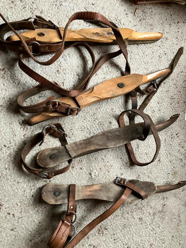 Oude houten doorlopers schaatsen, Antiek en Kunst, Antiek | Overige Antiek, Ophalen of Verzenden
