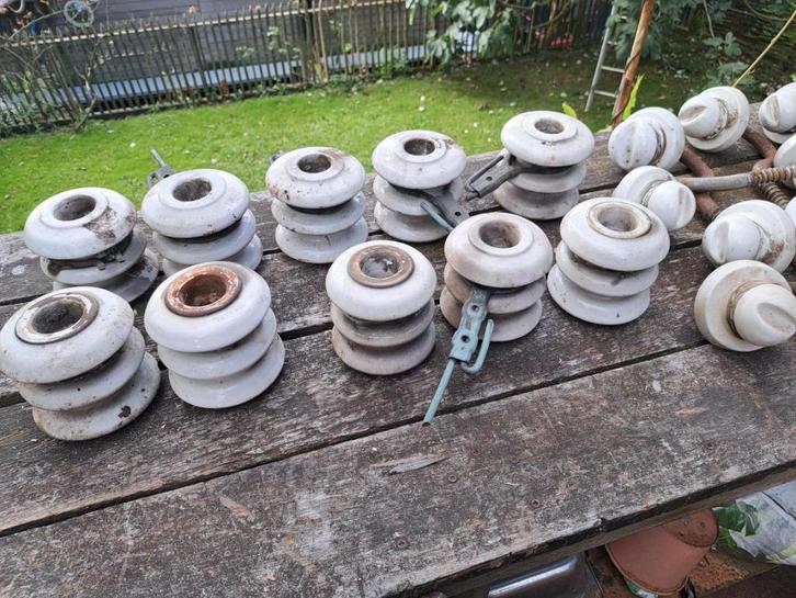 Isolatoren bovengronds laagspanningsnet, Antiek en Kunst, Curiosa en Brocante, Ophalen
