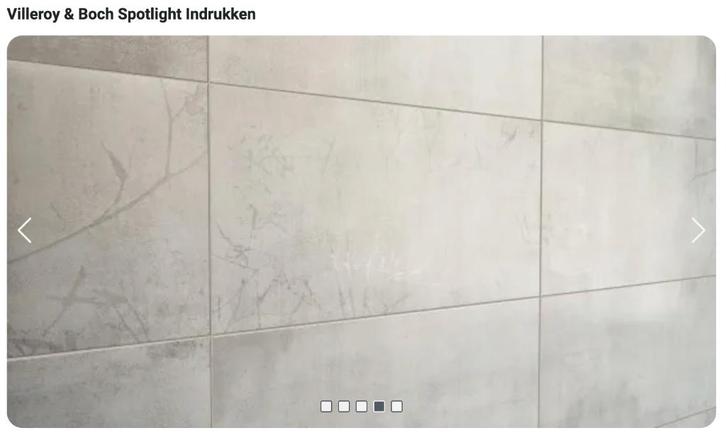 15m2 V&B 30x60cm wandtegel 1581CM000 Spotlight white matt, Doe-het-zelf en Verbouw, Sanitair, Nieuw, Douche, Ophalen
