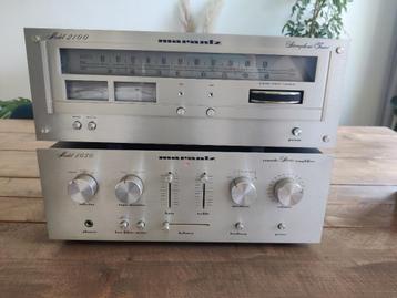 Marantz 2100 tuner & 1050 versterker – vintage topkwaliteit beschikbaar voor biedingen