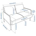 2zits bankje donkergrijs Ikea., Huis en Inrichting, Banken | Bankstellen, Ophalen, Gebruikt, Modern