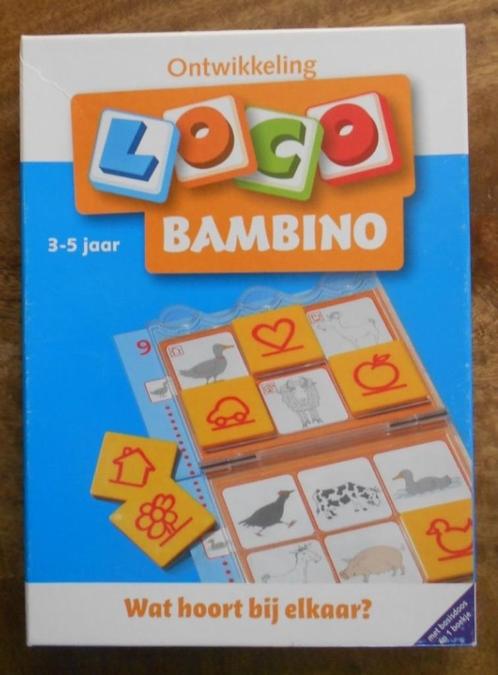 LOCO - BAMBINO = Plankje + 1 boekje : Wat hoort bij elkaar?, Kinderen en Baby's, Speelgoed | Educatief en Creatief, Zo goed als nieuw