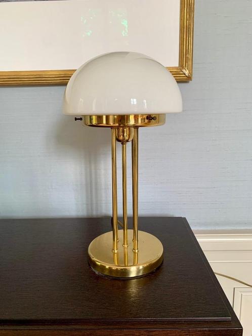 Mushroom tafellamp Glashütte Limburg, Huis en Inrichting, Lampen | Tafellampen, Gebruikt, Minder dan 50 cm, Glas, Metaal, Ophalen