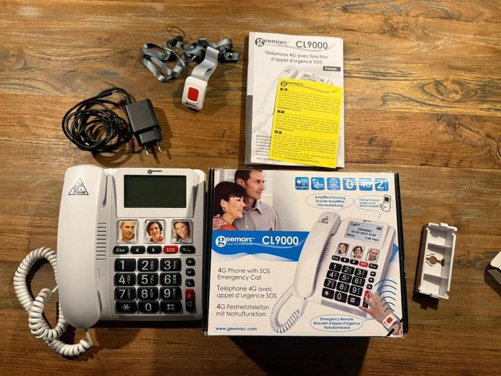 Senioren telefoon + SOS armband, Nooit Gebruikt!!, Telecommunicatie, Vaste telefoons | Handsets en Draadloos, Nieuw, 1 handset