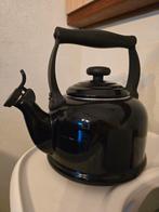 Le Creuset Fluitketel 2,1L Zwart - Zeer Goede Staat, Ophalen of Verzenden, Zo goed als nieuw