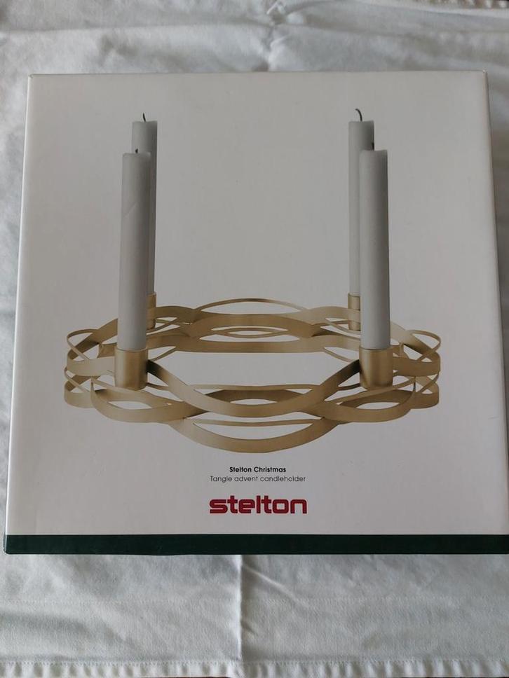 Stelton Tangle kandelaar, Huis en Inrichting, Woonaccessoires | Kandelaars en Kaarsen, Gebruikt, Kandelaar, Minder dan 25 cm, Metaal